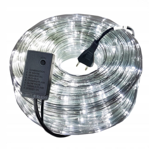 Svetlobni kabel LED na prostem 20 m | hladno bela
