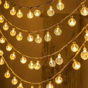 LED vianočné osvetlenie - svetelná reťaz 10m 100led | teplá biela - vianočná dekorácia, večerné osvetlenie, romantické osvetlenie, na výzdobu okna