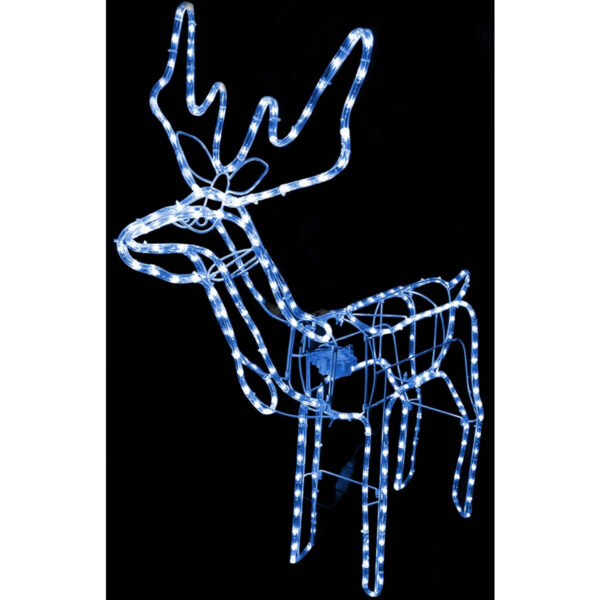Božične lučke LED - premikajoči se severni jeleni | modra