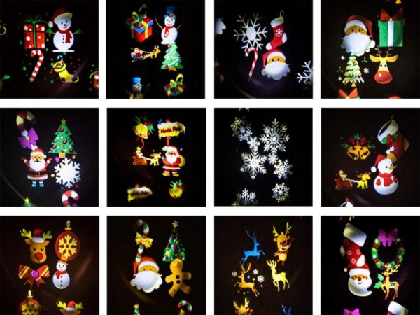 LED zunanji božični projektor - 12 vzorcev