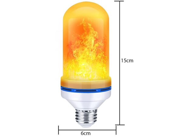 LED žarnica z učinkom plamena e27 9w