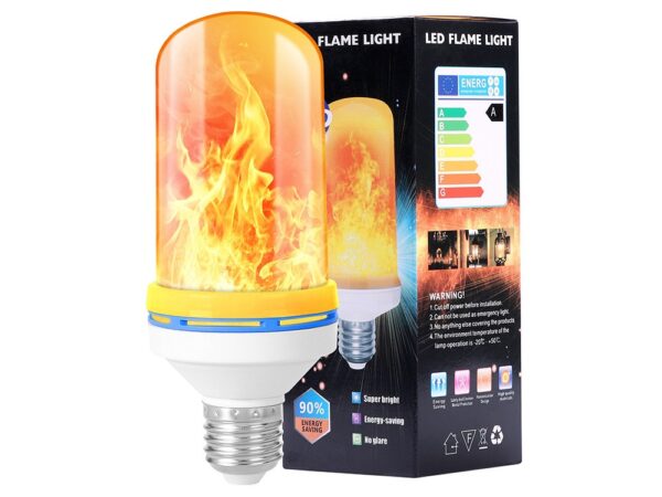 LED žarnica z učinkom plamena e27 9w