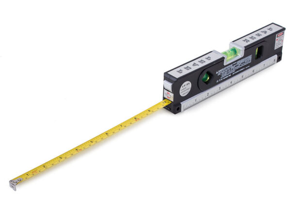 Laserska nivelacija z merilnim trakom - 140 cm | črna