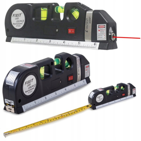 Laserski nivelir z merilnim trakom | 250 cm