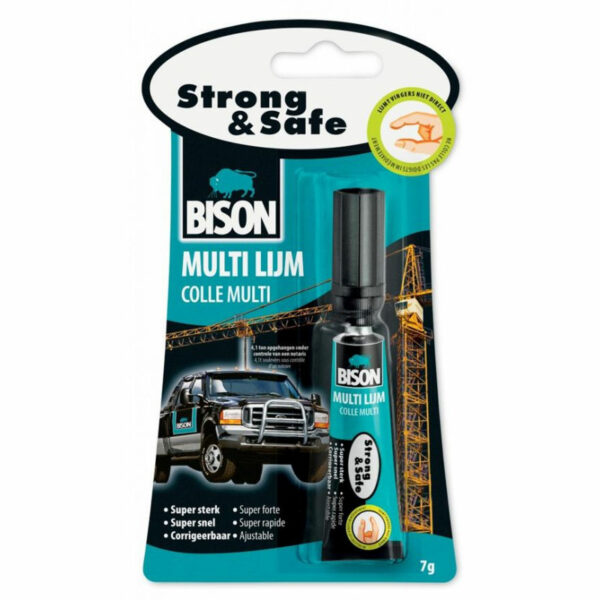 Bison Strong & Safe, izjemno močno lepilo - 7 g