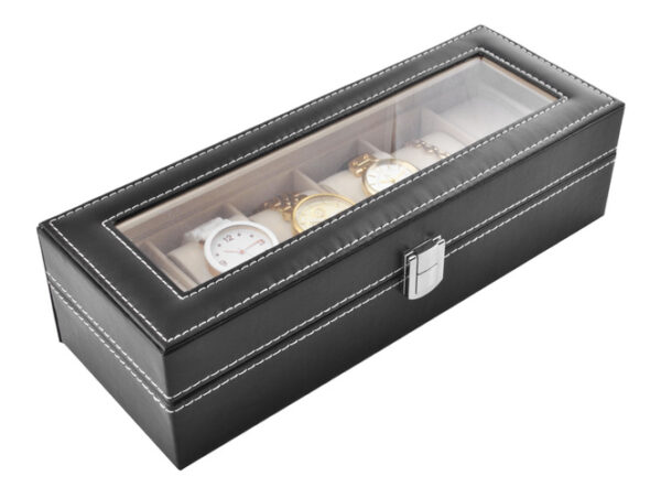 Organizator za ure - 6 predalčkov | črna