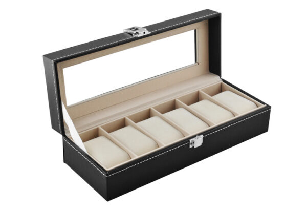 Organizator za ure - 6 predalčkov | črna