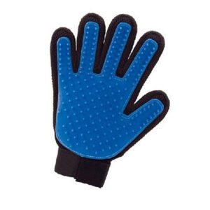 Masažna rokavica za razčesavanje pasje in mačje dlake | modra