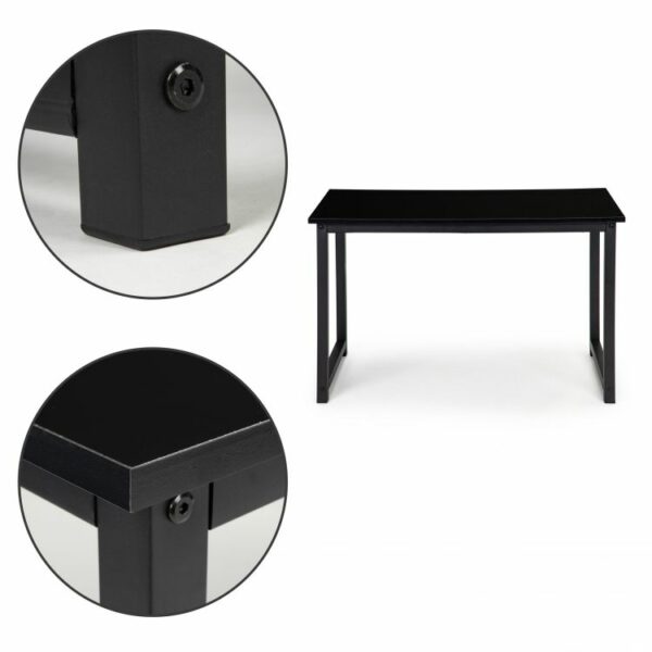 Moderna pisalna miza - črna | 120 x 60 cm