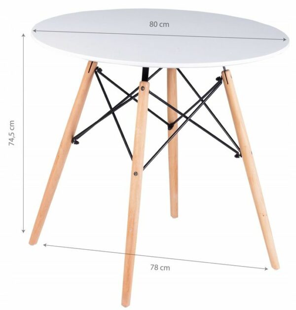 Sodobna miza SKANDIA2 | 80cm