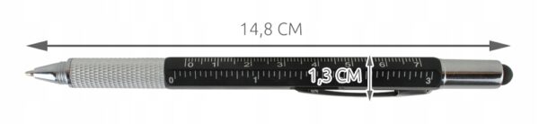 Večnamensko pero - ravnilo, ravnilo, izvijač 6v1