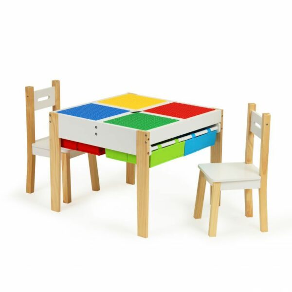 Večnamenska lesena miza za otroke | + 2 stola
