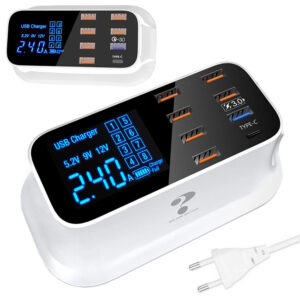 Polnilna postaja za telefon - 8 x USB QC 3.0