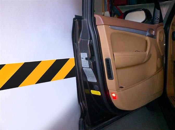Ochrana dverí auta na stenu garáže 50x10x1.5cm 5