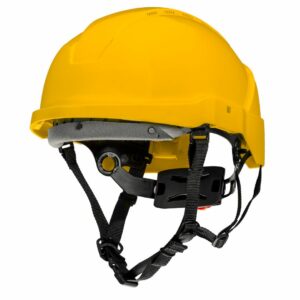 Varnostna čelada za delo na višini NEO | 97-210 - je nujna zaščita glave pri delu na višini v gradbeništvu, industriji in gozdarstvu.