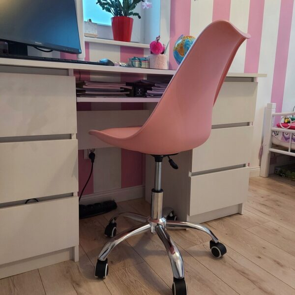 Vrtljivi pisarniški stol | roza