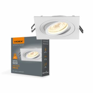 Vrtljivi kvadratni LED reflektor - beli | VIDEX