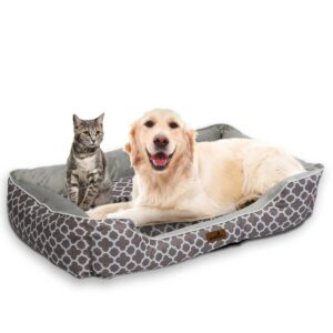Postelja za pse in mačke 100x70 cm | rjava
