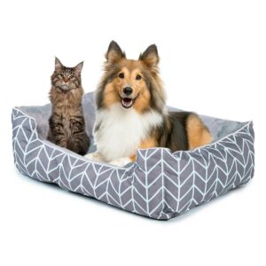 Postelja za pse in mačke - siva | velikost L