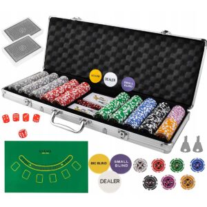 Poker - komplet 500 žetonov | v aluminijastem kovčku
