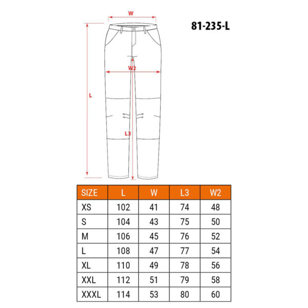 Delovne hlače - velikost. L | NEO 81-235-L