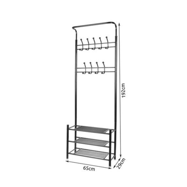 Predsobni obešalnik s policami | 192 cm
