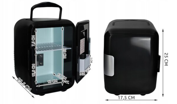 Prenosni mini hladilnik - 4 L | črna