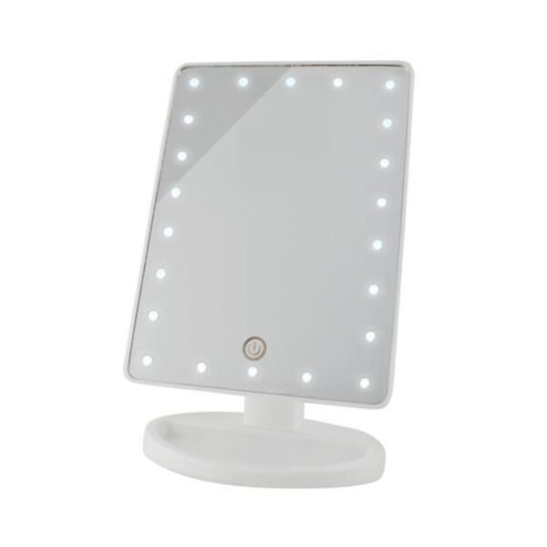 Prenosno LED kozmetično ogledalo | belo