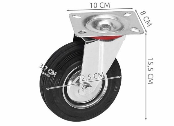 Industrijsko vrtljivo kolo za tovornjake | 125 mm 5"