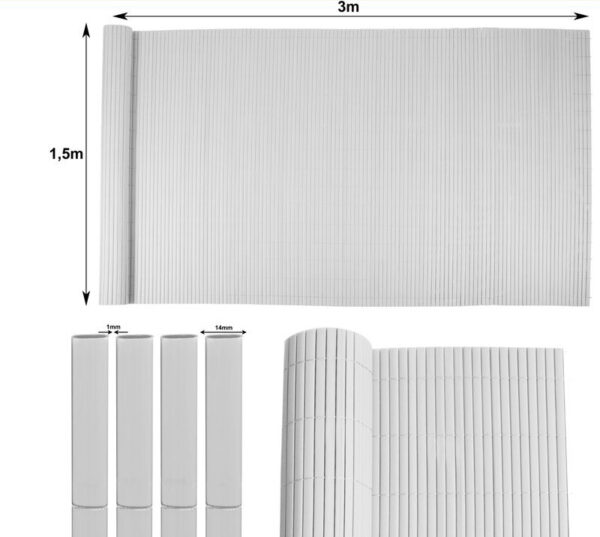 Ograja Ence DF13, siva - 1500 mm