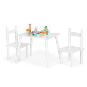 Otroški komplet mize in stolov | bela