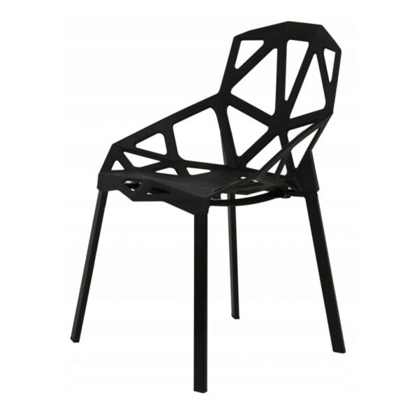 Komplet sodobnih stolov - 4 kosi | črna