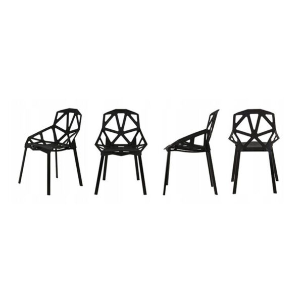Komplet sodobnih stolov - 4 kosi | črna