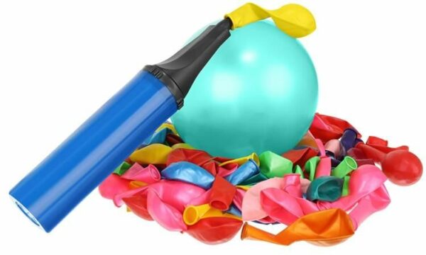 Komplet napihljivih balonov 120pcs + črpalka in trakovi