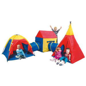 Komplet šotorov za otroke 5 v 1 | 2 predora