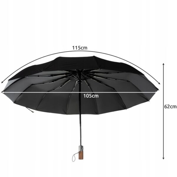Zložljiv dežnik - 105 cm | črna