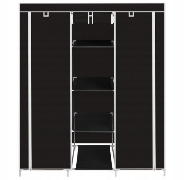 Zložljiva omara - tekstilna omara XXL | črna