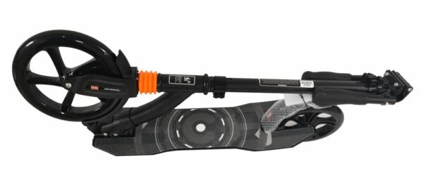 Zložljivi skuter črne barve | 98x106cm
