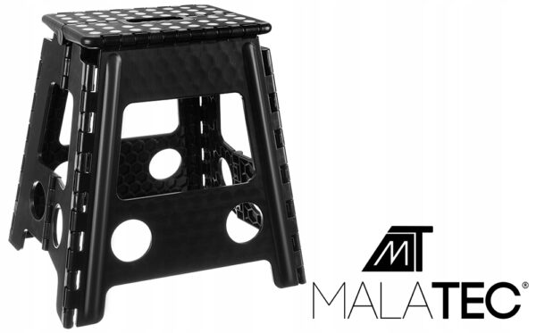 Zložljiv stol - stolček 39cm | črno-belo