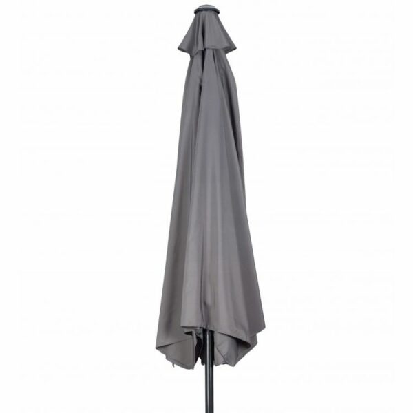 Polkrožni senčnik za teraso - temno siv | 2,7 m