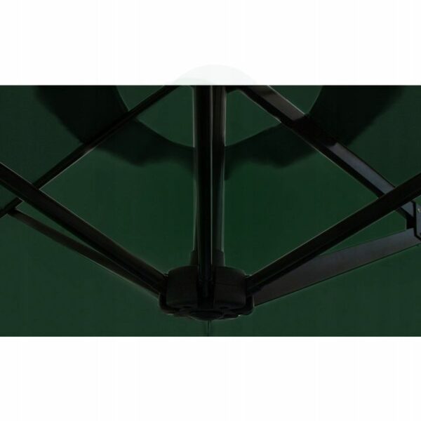 Polkrožni senčnik za teraso - zelen | 2,7 m