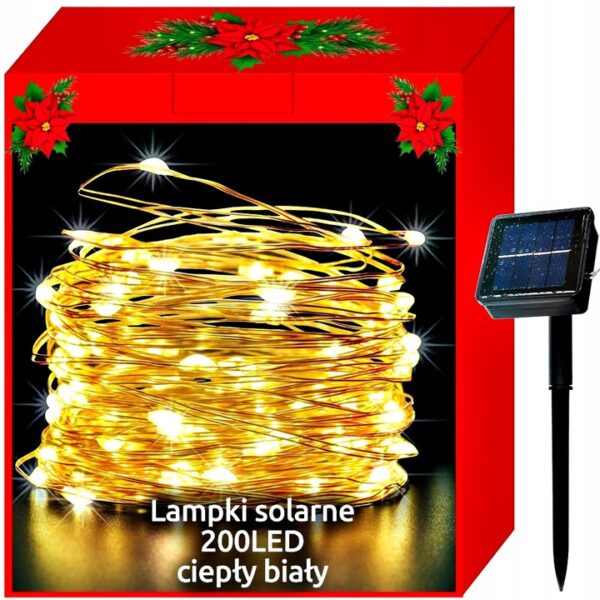 Solarne božične lučke - 200 LED | 22 m