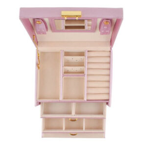 Škatlica za ključe za nakit - roza | 17x13 cm, je odlično darilo za ženske, ki želijo stilsko poskrbeti za svoj nakit.