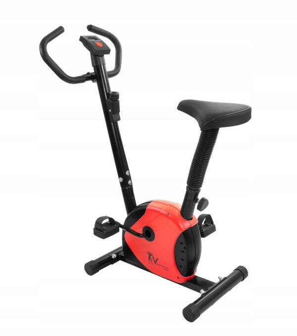 Stacionarno kolo / kolo za vadbo z LCD-jem | rdeče-črna