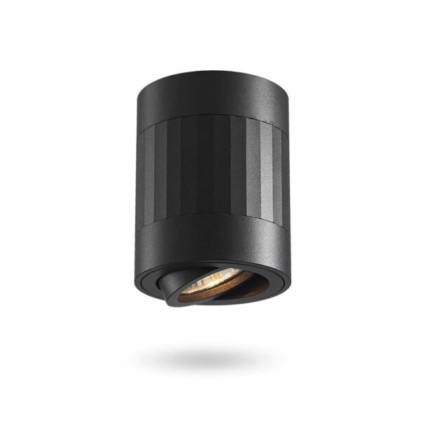 Stropna reflektorska svetilka GU10-PAUL, vrtljiva - črna | VIDEX