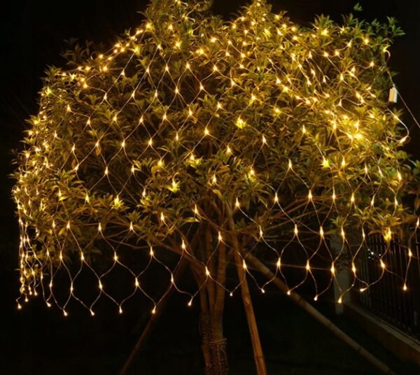 Božična svetlobna mreža 200x260 cm 160 LED | topla bela