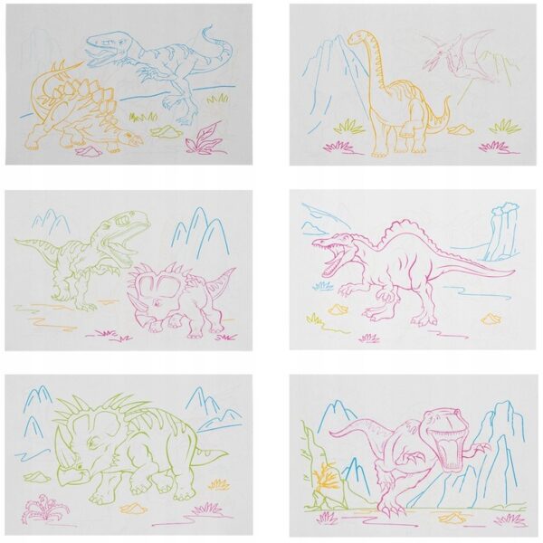 Risalna miza za otroke - dinozavri