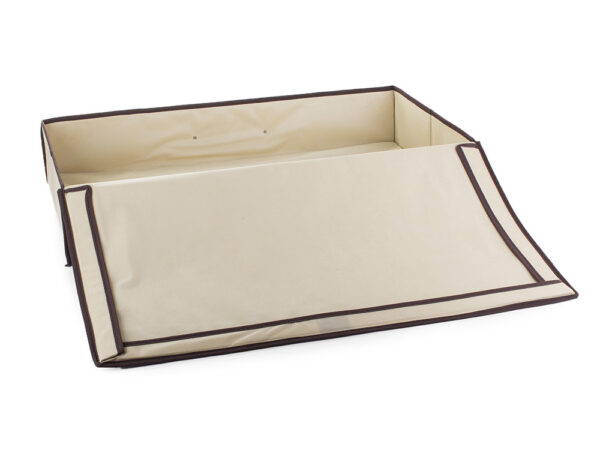 Tekstilna zložljiva škatla za shranjevanje 80x45x15cm | bež