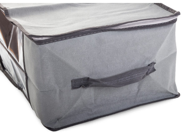 Tekstilna košara za shranjevanje - škatla 45x30x20cm | siva