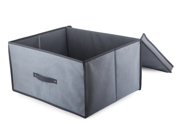 Tekstilna košara za shranjevanje - škatla 60x45x30 cm | siva